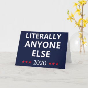 Tarjeta Elecciones 2020, contra Trump - Cualquiera más II