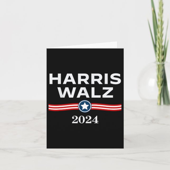 Tarjeta Elecciones de 2024 de Wheimer Kamala Harris Tim W  (Anverso)
