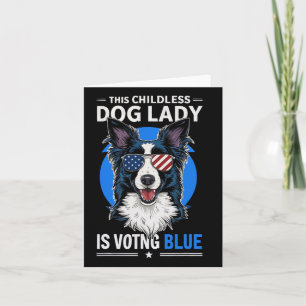 Tarjeta Elecciones de Dama de Perro 2024 Feminista Demócra