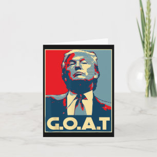 Tarjeta Elecciones de Trump Goat en el centro del dedo 202