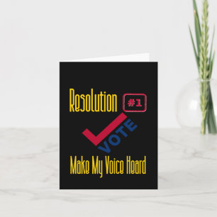 Tarjeta Elecciones Ee.Uu. - Votación - Pegatina De Voz