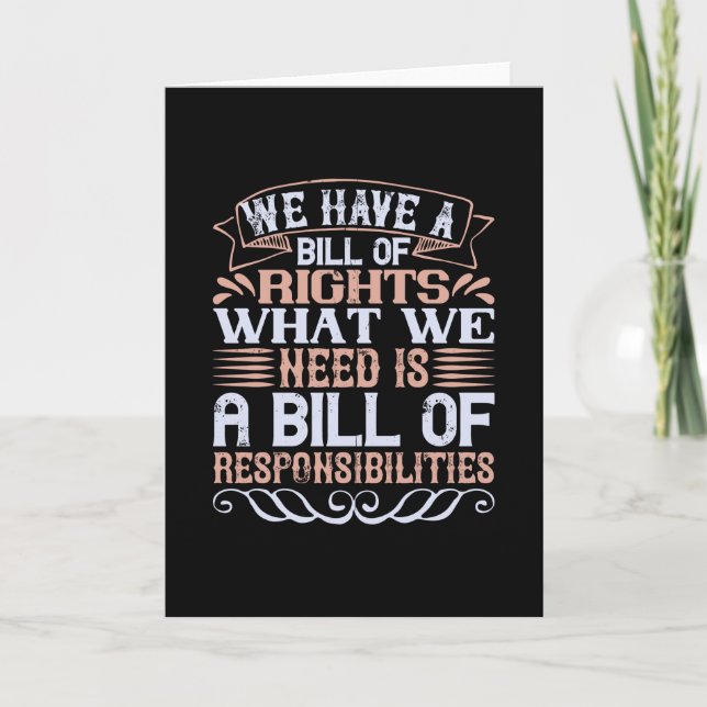 Tarjeta Elecciones en Estados Unidos - Tenemos Carta de De (Anverso)