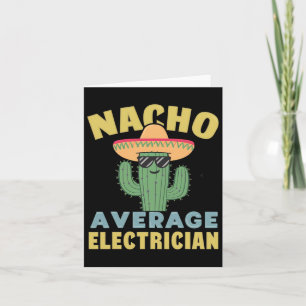 Tarjeta Electricidad promedio de Nacho Cinco De Mayo Difíc