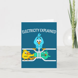 Tarjeta Electricista Divertido Para Hombres Mujeres Electr