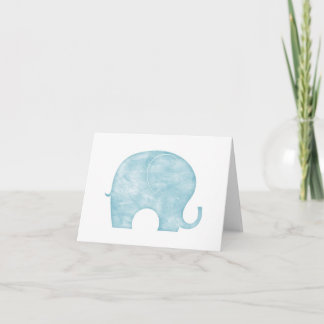 Tarjeta Elefante Azul