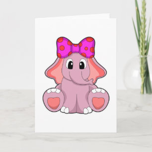 Tarjeta Elefante con Cinta