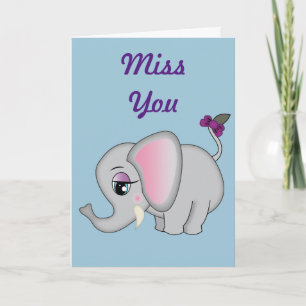 Tarjeta Elefante Cute