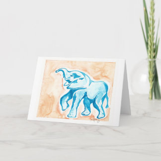 Tarjeta elefante de bebé