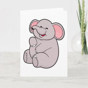 Tarjeta Elefante Divertido