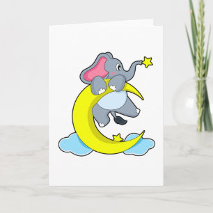 Tarjeta Elefante en nubes