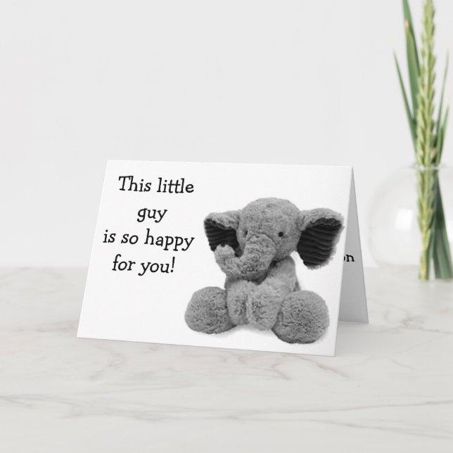 TARJETA ELEFANTE ESPADA COMPARTE EN ALEGRÍA DE LA ADOPCIÓN (Anverso)