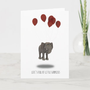 Tarjeta elefante ligera, ideal para embarazos ines