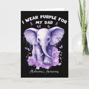 Tarjeta Elefante Llevo Morado Por Mi Papá Heimerheimer Es