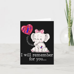Tarjeta Elefante para la toma de conciencia sobre las enfe