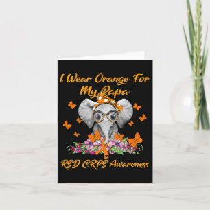 Tarjeta Elefante Que Uso Naranja Para Mi Papá Rsd Crps Awa