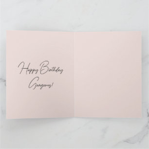 Tarjeta Elegancia con un lado de sass Birthday Card