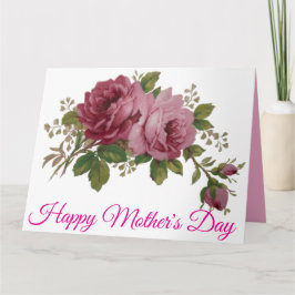 Tarjeta Elegancia de rosa rosa