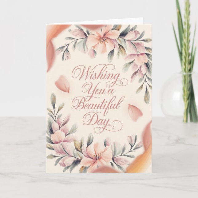 Tarjeta Elegancia floral (Anverso)
