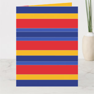Tarjeta Elegancia personalizada, franjas coloridas moderna