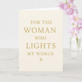 Tarjeta Elegant Christmas Card for Mom - Light of My World
