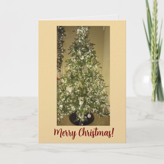 Tarjeta Elegant Christmas Greeting Card (Anverso)