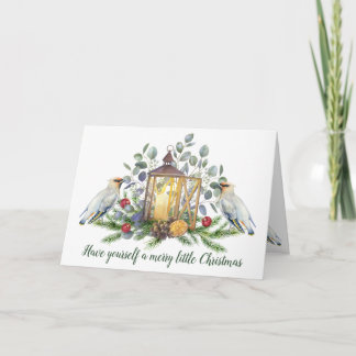 Tarjeta Elegant Floral Christmas candle bird Mug