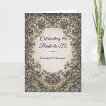 Elegant Floral Plaid Bridal Shower