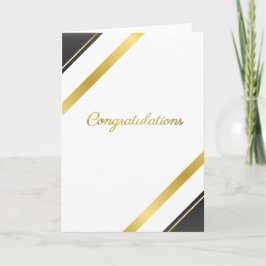 Tarjeta Elegant Gold Congratulations - Special Achievement