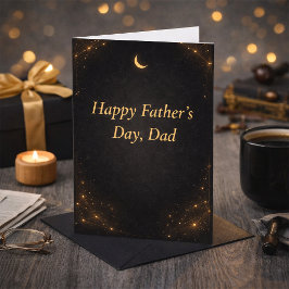 Tarjeta Elegant Gold Father’s Day Card from Daughter
