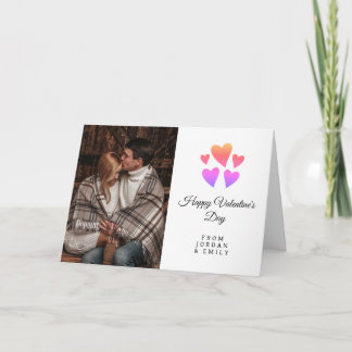 Tarjeta Elegant Heart Happy Valentine's Day Photo