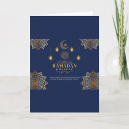 Tarjeta Elegant Lantern Glow Ramadan Greeting