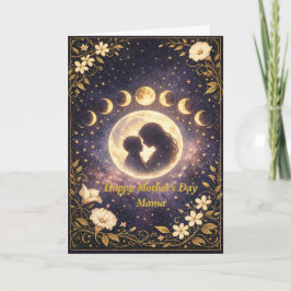 Tarjeta Elegant Moon Phase Mother’s Day Card for Mama