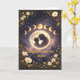 Tarjeta Elegant Moon Phase Mother’s Day Card for Mama