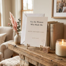 Elegant Mother's Day Card | Minimal Floral Greetin