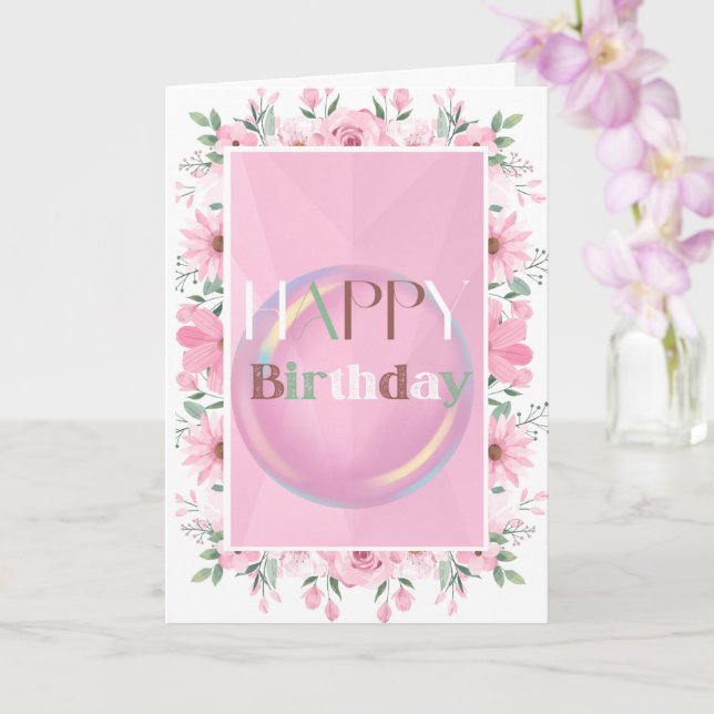 Tarjeta Elegant Royal Theme Customizable Greeting Card (Orquídea)