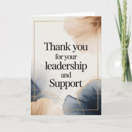 Tarjeta Elegant Thank You Card for Boss