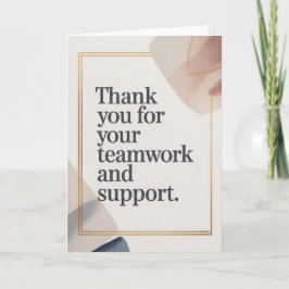 Tarjeta Elegant Thank You Card for Coworker
