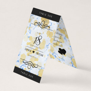 Tarjeta Elegante 18º Aniversario del Boda de Porcelana