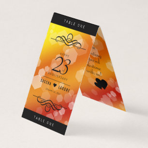 Tarjeta Elegante 23° Aniversario del Boda Imperial Topaz