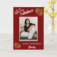 Elegante 40 y Fabuloso Follaje Dorado Cumpleaños 4