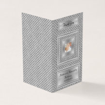 Elegante agradecimiento foto de boda gris plateado