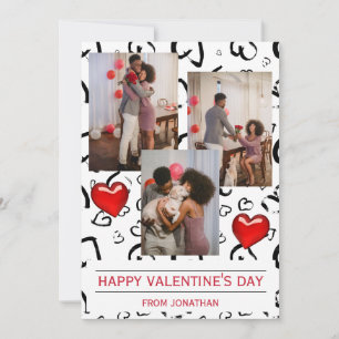 Tarjeta Elegante Amor Romántico Día de San Valentín foto d