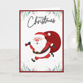 Tarjeta Elegante árbol de Navidad no fotográfico de moda d