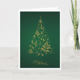 Tarjeta Elegante árbol de Navidad simple y minimalista