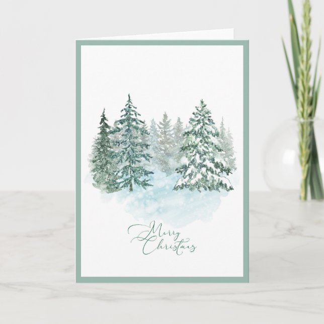 Tarjeta Elegante árbol moderno no fotográfico de Navidad p (Anverso)