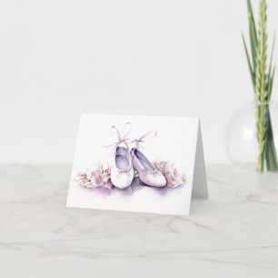 Tarjeta Elegante Ballet Slippers BLANCO