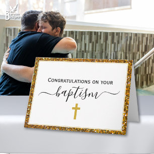 Tarjeta Elegante BAUTISMO DE ADULTOS