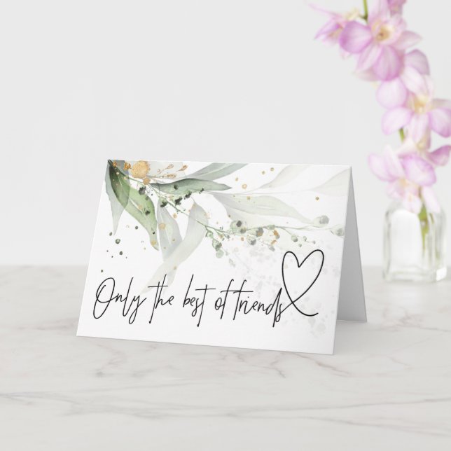 Tarjeta Elegante bebé embarazada revela regalo a tía amiga (Orquídea)
