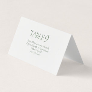 Tarjeta Elegante Boda de Monograma Verde Polvoriento