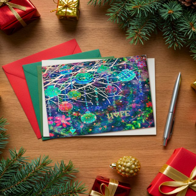 Tarjeta Elegante Bonito de la esperanza moderna Ornamentos (Subido por el creador)